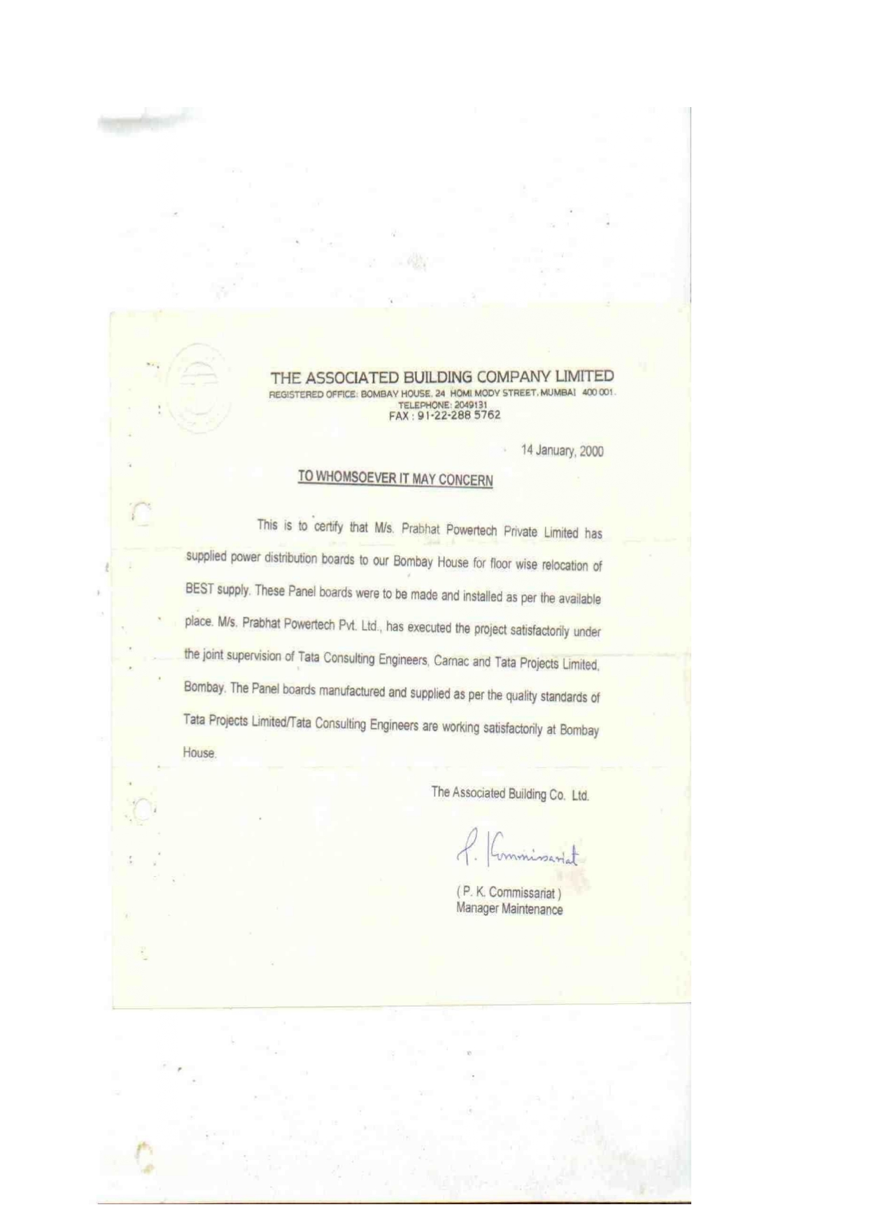 Certificate Page 0006